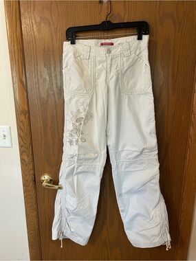 Vintage Y2K Unionbay Cargo Pants Size 3 100% Cotton Embroidered Utility Pants
